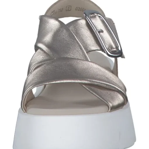Gabor 64.752, Keilsandaletten, Damen, puder (weiss)
