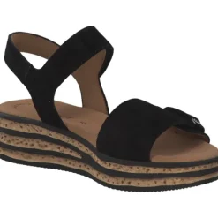 Gabor 44.554, Keilsandaletten, Damen, schwarz