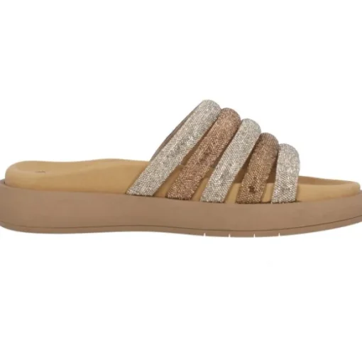 Gabor 43.752, Plateau-Pantoletten, Damen, gold kombi