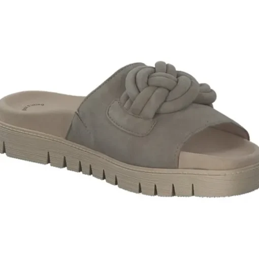 Gabor 43.747, Plateau-Pantoletten, Damen, Beige