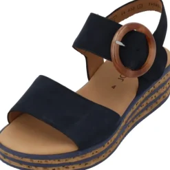 Gabor 44.550, Plateau-Sandaletten, Damen, Blau