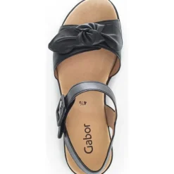 Gabor 44.653, Plateau-Sandaletten, Damen, Schwarz