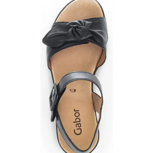 Gabor 44.653, Plateau-Sandaletten, Damen, Schwarz