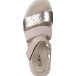 Gabor 24.610, Plateau-Sandaletten, Damen, rouge kombi