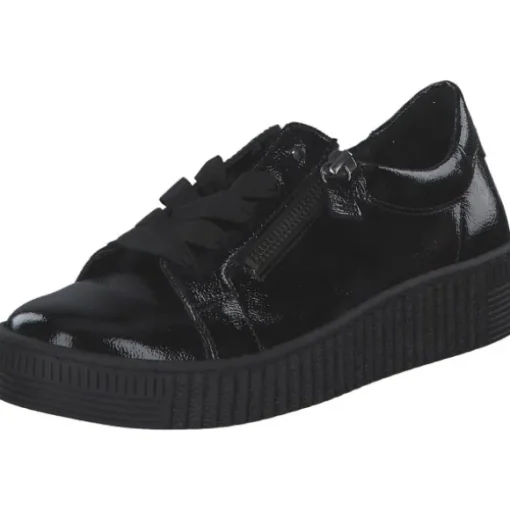 Gabor 53.334.97, Schnürschuhe, Damen, Schwarz (Schwarz Lack)