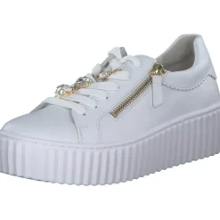 Gabor 53.201.21, Schnürschuhe, Damen, weiss (gold)