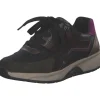 Gabor 56.878.63, Schnürschuhe, Damen, schwarz/choco/berry