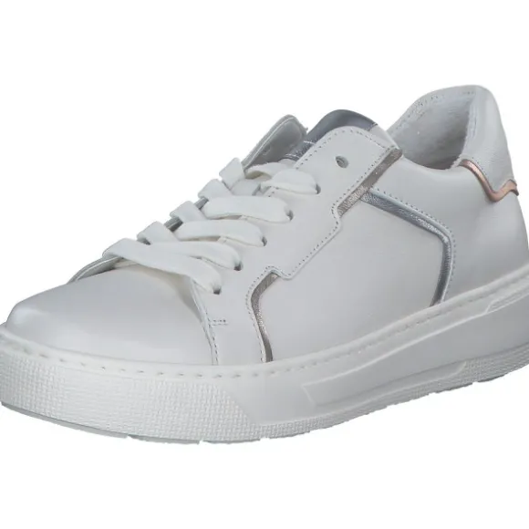 Gabor 63.210, Schnürschuhe, Damen, latte/silber/puder