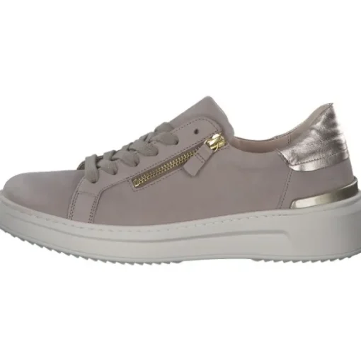 Gabor 23.280.12, Schnürschuhe, Damen, leinen/puder(gold)