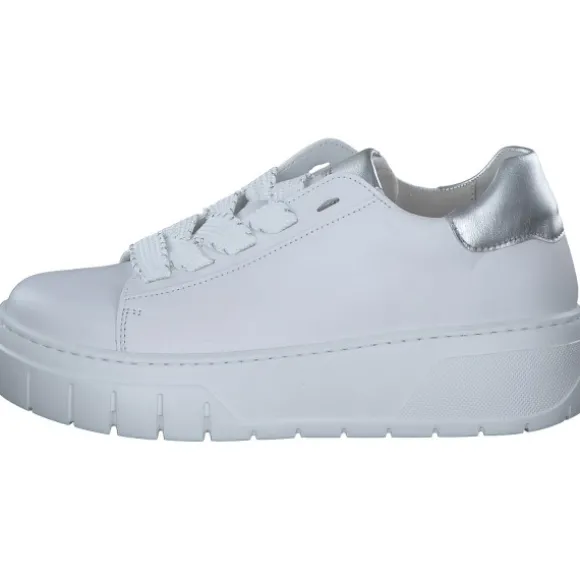 Gabor 63.222, Schnürschuhe, Damen, weiss/silber