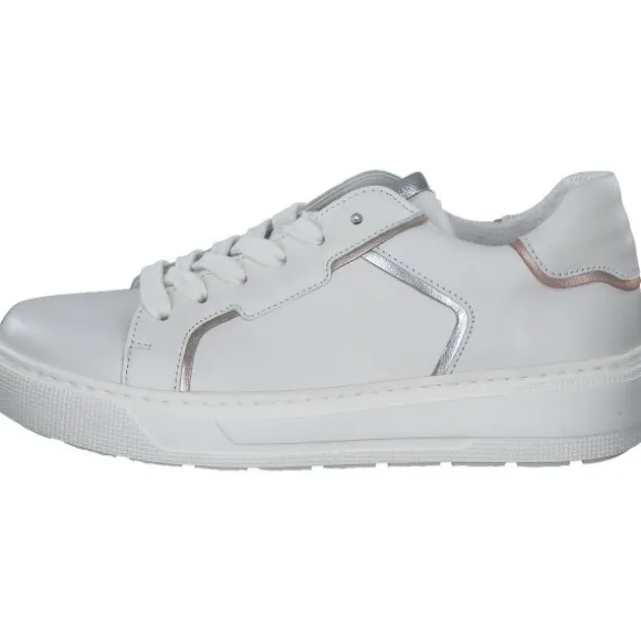 Gabor 63.210, Schnürschuhe, Damen, latte/silber/puder