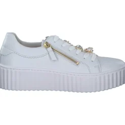 Gabor 53.201.21, Schnürschuhe, Damen, weiss (gold)