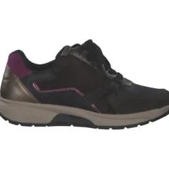 Gabor 56.878.63, Schnürschuhe, Damen, schwarz/choco/berry