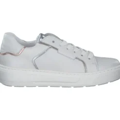 Gabor 63.210, Schnürschuhe, Damen, latte/silber/puder