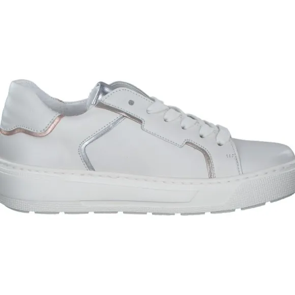 Gabor 63.210, Schnürschuhe, Damen, latte/silber/puder