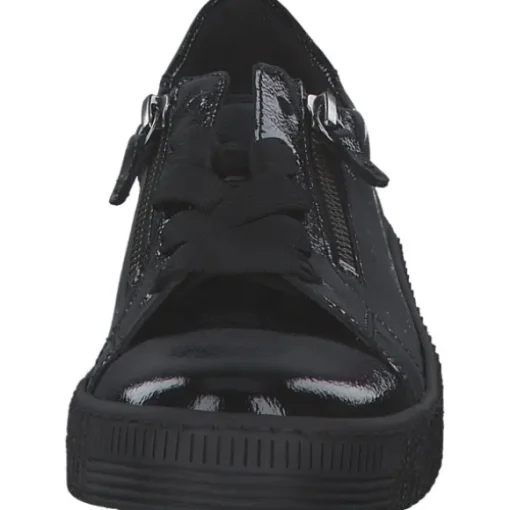 Gabor 53.334.97, Schnürschuhe, Damen, Schwarz (Schwarz Lack)