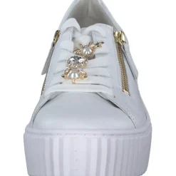 Gabor 53.201.21, Schnürschuhe, Damen, weiss (gold)