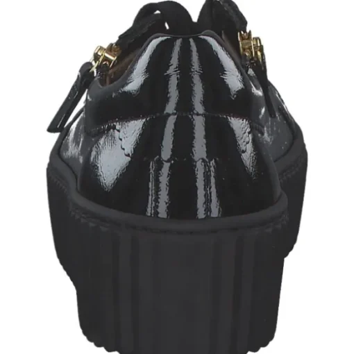 Gabor 53.201.97, Schnürschuhe, Damen, schwarz (gold)