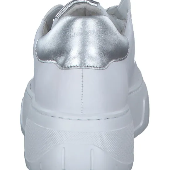 Gabor 63.222, Schnürschuhe, Damen, weiss/silber