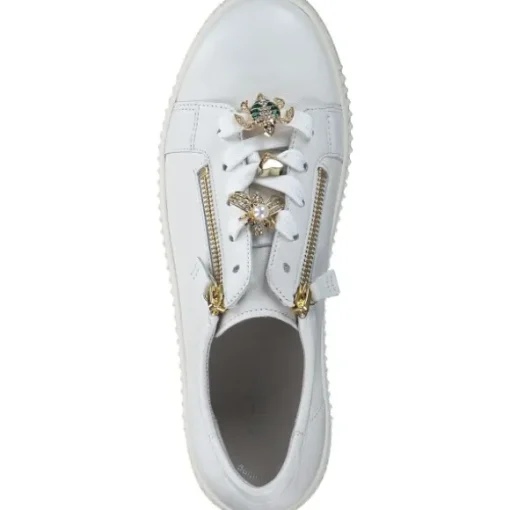 Gabor 63.339, Schnürschuhe, Damen, Weiß Beige