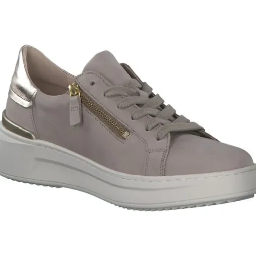 Gabor 23.280.12, Schnürschuhe, Damen, leinen/puder(gold)