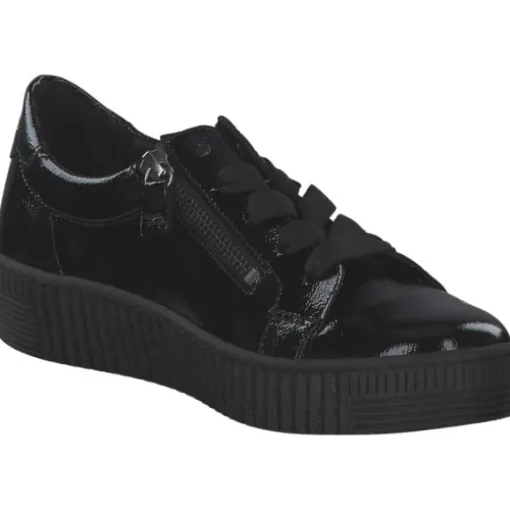 Gabor 53.334.97, Schnürschuhe, Damen, Schwarz (Schwarz Lack)