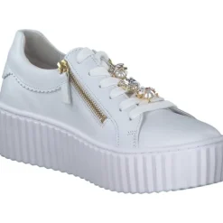 Gabor 53.201.21, Schnürschuhe, Damen, weiss (gold)