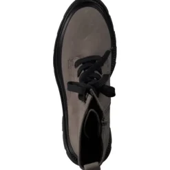 Gabor 91.831, Schnürstiefeletten, Damen, fango/schwarz