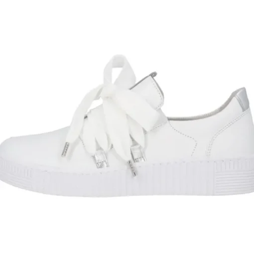 Gabor 63.333, Sneakers Low, Damen, Weiß (Weiss/Silber)