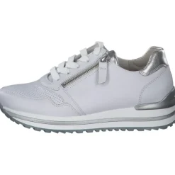 Gabor 26.528, Sneakers Low, Damen, weiss/silber (perf)
