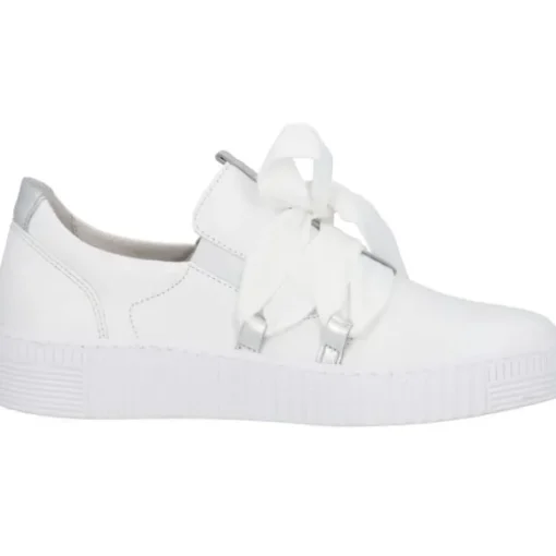 Gabor 63.333, Sneakers Low, Damen, Weiß (Weiss/Silber)