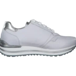Gabor 26.528, Sneakers Low, Damen, weiss/silber (perf)