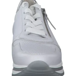 Gabor 26.528, Sneakers Low, Damen, weiss/silber (perf)