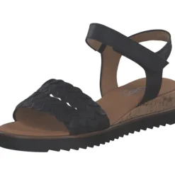 Gabor Comfort 62.759, Keilsandaletten, Damen, schwarz(Kork/schw)
