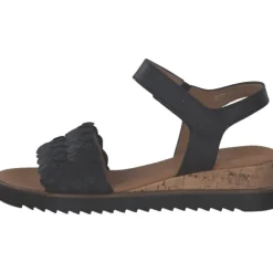 Gabor Comfort 62.759, Keilsandaletten, Damen, schwarz(Kork/schw)
