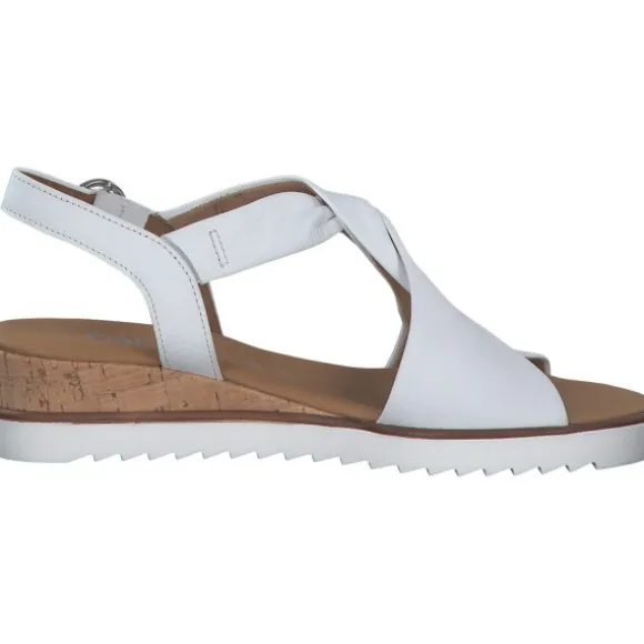 Gabor Comfort 42.751, Keilsandaletten, Damen, Weiß (White)
