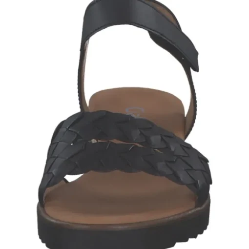 Gabor Comfort 62.759, Keilsandaletten, Damen, schwarz(Kork/schw)