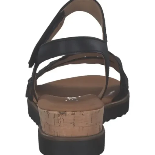 Gabor Comfort 62.759, Keilsandaletten, Damen, schwarz(Kork/schw)