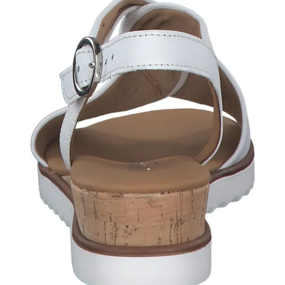 Gabor Comfort 42.751, Keilsandaletten, Damen, Weiß (White)