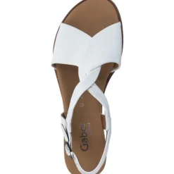 Gabor Comfort 42.751, Keilsandaletten, Damen, Weiß (White)