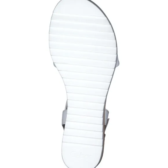 Gabor Comfort 42.751, Keilsandaletten, Damen, Weiß (White)