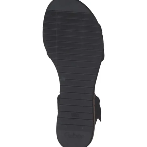 Gabor Comfort 62.759, Keilsandaletten, Damen, schwarz(Kork/schw)