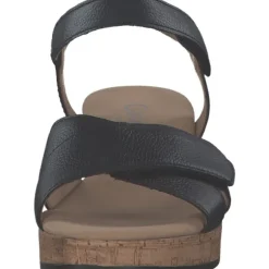 Gabor Comfort 62.072, Plateau-Sandaletten, Damen, schwarz (S.Kork)