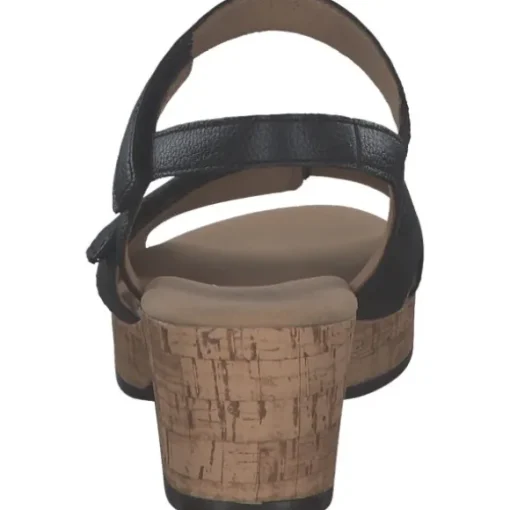 Gabor Comfort 62.072, Plateau-Sandaletten, Damen, schwarz (S.Kork)