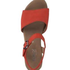 Gabor Comfort 62.071, Plateau-Sandaletten, Damen, pumpkin (S.Holz)