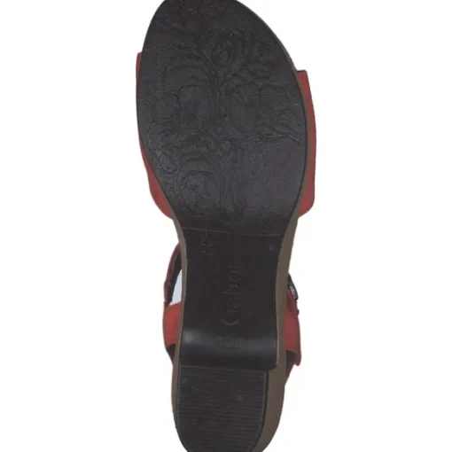 Gabor Comfort 62.071, Plateau-Sandaletten, Damen, pumpkin (S.Holz)
