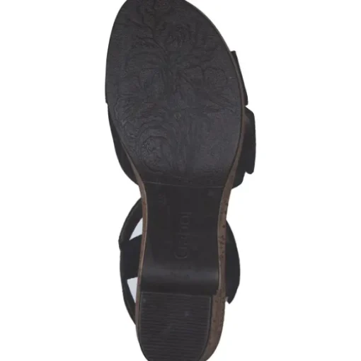 Gabor Comfort 62.072, Plateau-Sandaletten, Damen, schwarz (S.Kork)