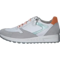 Gabor Comfort 46.428, Schnürschuhe, Damen, weiß/grey/mint/oran