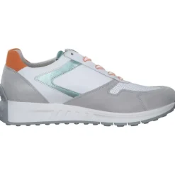 Gabor Comfort 46.428, Schnürschuhe, Damen, weiß/grey/mint/oran