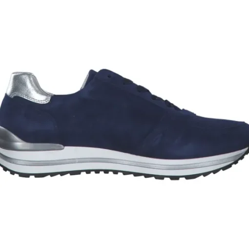 Gabor Comfort 46.528, Schnürschuhe, Damen, oceano/silber